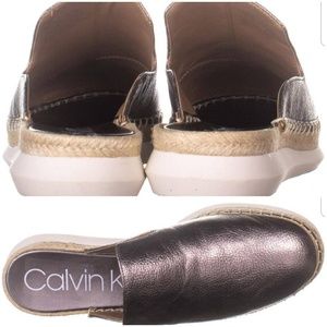 calvin klein verie espadrille loafer mule